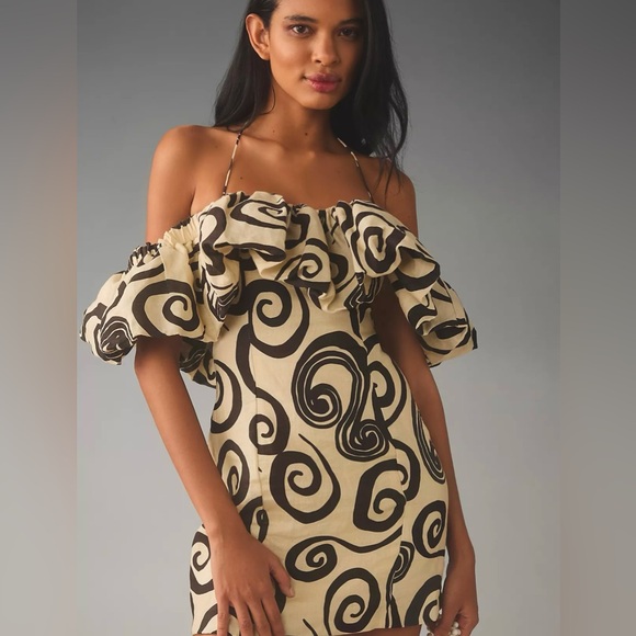 THE WOLF GANG MIRADOR LINEN MINI DRESS - Picture 7 of 9